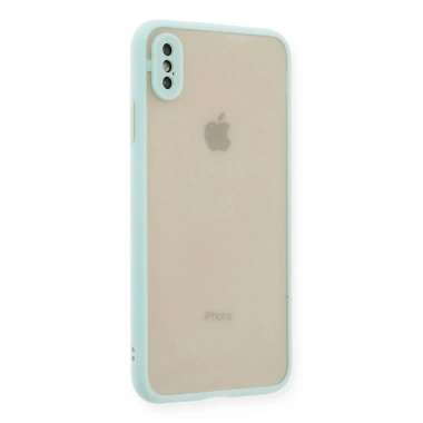 Mey İthalat®  iPhone XS Max Kılıf Montreal Silikon Kapak - Turkuaz