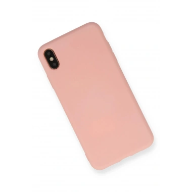 Mey İthalat®  iPhone XS Max Kılıf Nano içi Kadife Silikon - Pembe