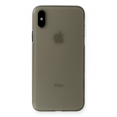 Mey İthalat® iPhone XS Max Kılıf PP Ultra İnce Kapak - Gri