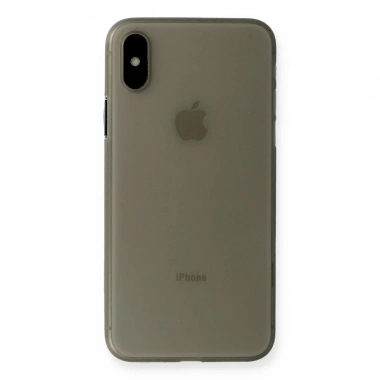 Mey İthalat® iPhone XS Max Kılıf PP Ultra İnce Kapak - Gri