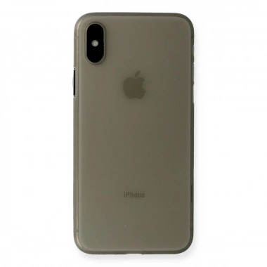 Mey İthalat® iPhone XS Max Kılıf PP Ultra İnce Kapak - Gri