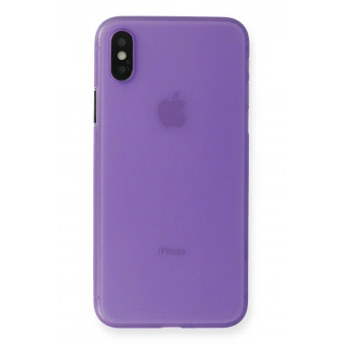 Mey İthalat® iPhone XS Max Kılıf PP Ultra İnce Kapak - Mor