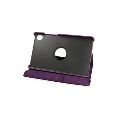 Mey İthalat®  Lenovo Tab M8 Kılıf 360 Tablet Deri Kılıf - Mürdüm