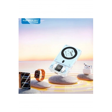 Mey İthalat®  M25W 10.000 mAh 20W PD Magsafe Powerbank - Mavi