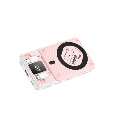 Mey İthalat®  M25W 10.000 mAh 20W PD Magsafe Powerbank - Pembe