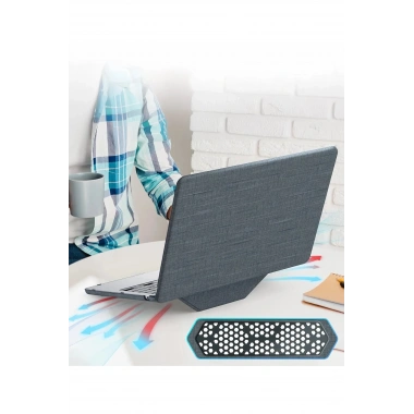 Mey İthalat®  Macbook Pro 13 2020 Macbook Kumaş Kapak - Gri
