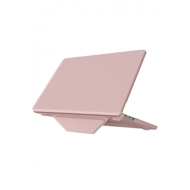Mey İthalat®  Macbook Pro 14 2021 Macbook Deri Kapak - Pembe