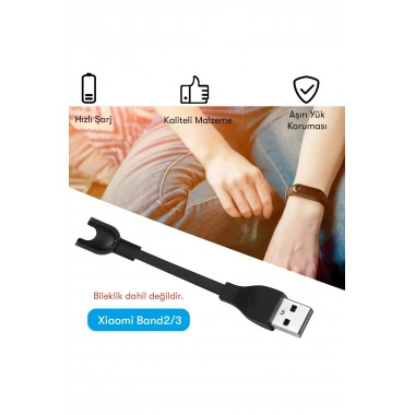 Mey İthalat® MC03 Şarj Adaptörü Mi Band 2/3