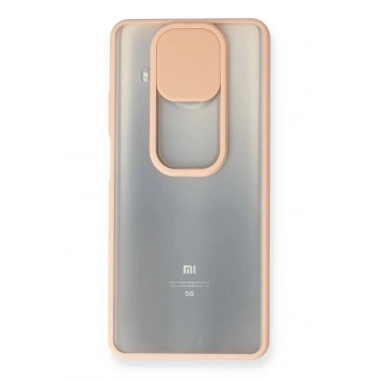 Mey İthalat®   Mi 10T Lite Kılıf Palm Buzlu Kamera Sürgülü Silikon - Pembe