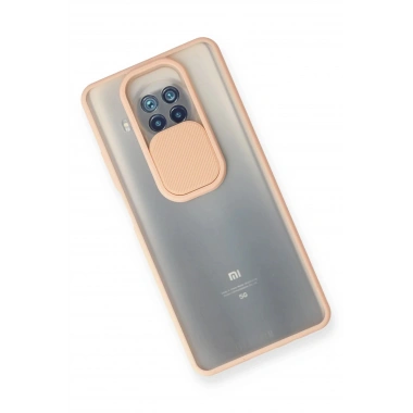 Mey İthalat®   Mi 10T Lite Kılıf Palm Buzlu Kamera Sürgülü Silikon - Pembe