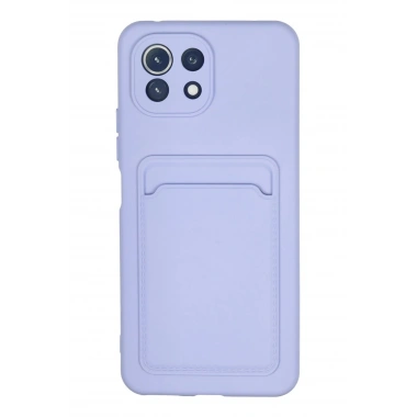 Mey İthalat®   Mi 11 Kılıf Kelvin Kartvizitli Silikon - Lila