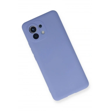 Mey İthalat®   Mi 11 Kılıf Nano içi Kadife Silikon - Lila
