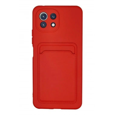 Mey İthalat®   Mİ 11 Lite Kılıf Kelvin Kartvizitli Silikon - Kırmızı