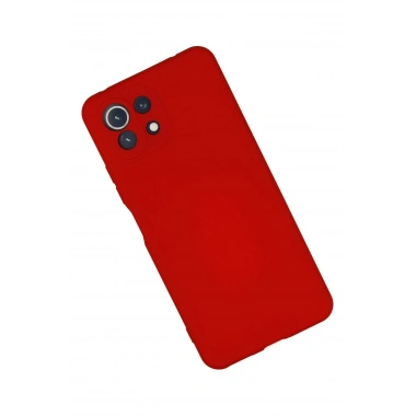 Mey İthalat®   Mİ 11 Lite Kılıf Nano içi Kadife Silikon - Kırmızı