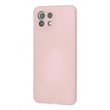 Mey İthalat®   Mİ 11 Lite Kılıf Nano içi Kadife Silikon - Pudra