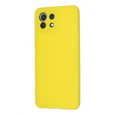 Mey İthalat®   Mİ 11 Lite Kılıf Nano içi Kadife Silikon - Sarı