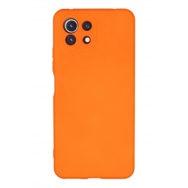 Mey İthalat®   Mİ 11 Lite Kılıf Nano içi Kadife Silikon - Turuncu
