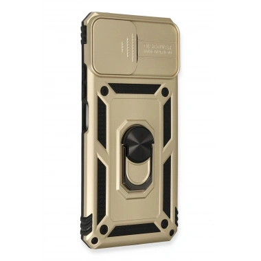 Mey İthalat®   Mİ 11 Lite Kılıf Pars Lens Yüzüklü Silikon - Gold