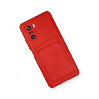 Mey İthalat®   Mi 11i Kılıf Kelvin Kartvizitli Silikon - Kırmızı