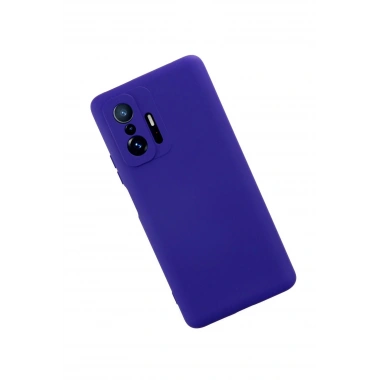 Mey İthalat®   Mi 11T Pro Kılıf Nano içi Kadife Silikon - Mor