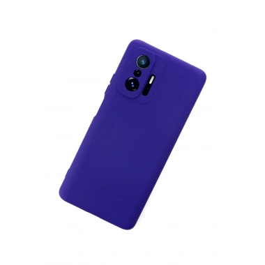 Mey İthalat®   Mi 11T Pro Kılıf Nano içi Kadife Silikon - Mor