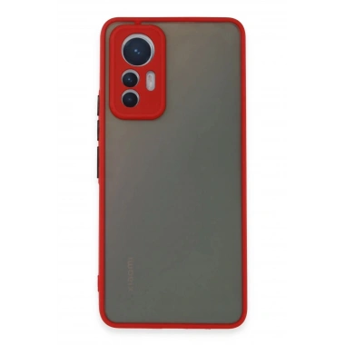 Mey İthalat®   Mi 12 Lite Kılıf Montreal Silikon Kapak - Kırmızı