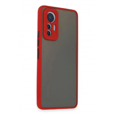 Mey İthalat®   Mi 12 Lite Kılıf Montreal Silikon Kapak - Kırmızı