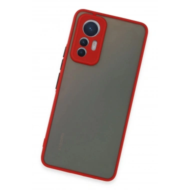 Mey İthalat®   Mi 12 Lite Kılıf Montreal Silikon Kapak - Kırmızı
