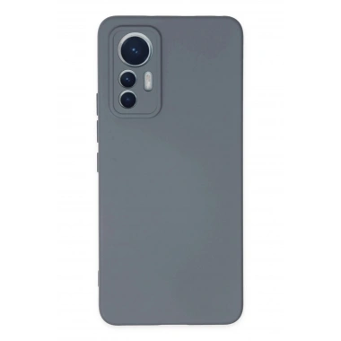 Mey İthalat®   Mi 12 Lite Kılıf Nano içi Kadife Silikon - Gri