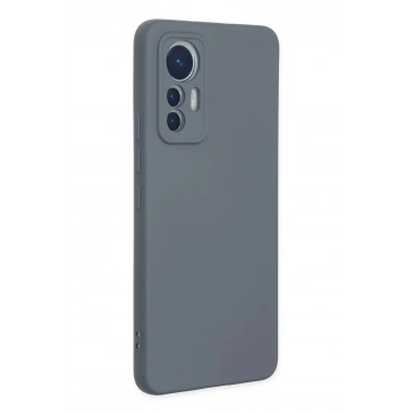 Mey İthalat®   Mi 12 Lite Kılıf Nano içi Kadife Silikon - Gri