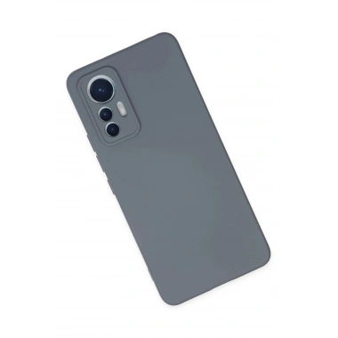 Mey İthalat®   Mi 12 Lite Kılıf Nano içi Kadife Silikon - Gri