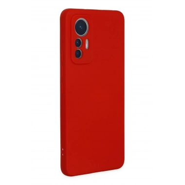 Mey İthalat®   Mi 12 Lite Kılıf Nano içi Kadife Silikon - Kırmızı