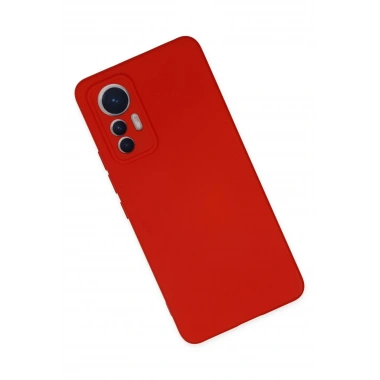 Mey İthalat®   Mi 12 Lite Kılıf Nano içi Kadife Silikon - Kırmızı