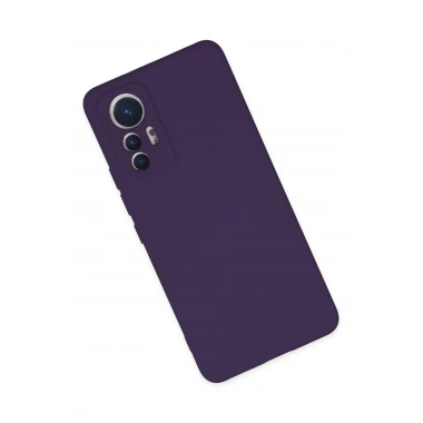 Mey İthalat®   Mi 12 Lite Kılıf Nano içi Kadife Silikon - Mor
