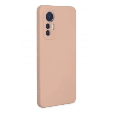 Mey İthalat®   Mi 12 Lite Kılıf Nano içi Kadife Silikon - Pudra