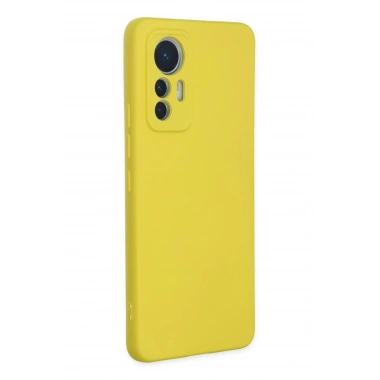 Mey İthalat®   Mi 12 Lite Kılıf Nano içi Kadife Silikon - Sarı