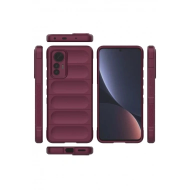 Mey İthalat®   Mi 12 Lite Kılıf Optimum Silikon - Bordo