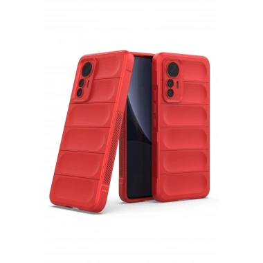 Mey İthalat®   Mi 12 Lite Kılıf Optimum Silikon - Kırmızı