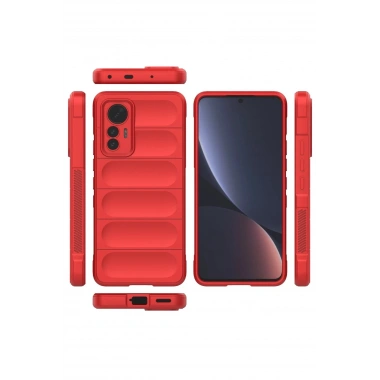 Mey İthalat®   Mi 12 Lite Kılıf Optimum Silikon - Kırmızı