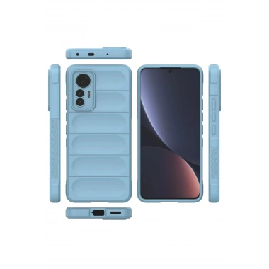 Mey İthalat®   Mi 12 Lite Kılıf Optimum Silikon - Sky Blue