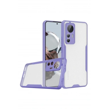 Mey İthalat®   Mi 12T Kılıf Platin Silikon - Lila