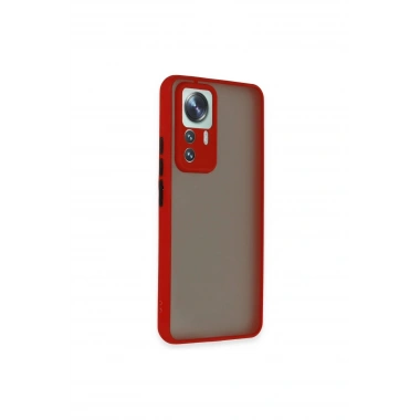 Mey İthalat®   Mi 12T Pro Kılıf Montreal Silikon Kapak - Kırmızı