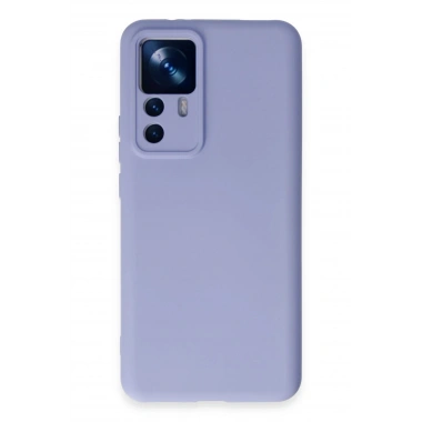 Mey İthalat®   Mi 12T Pro Kılıf Nano içi Kadife Silikon - Lila