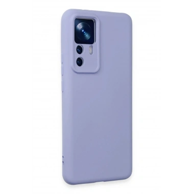 Mey İthalat®   Mi 12T Pro Kılıf Nano içi Kadife Silikon - Lila
