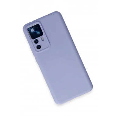 Mey İthalat®   Mi 12T Pro Kılıf Nano içi Kadife Silikon - Lila