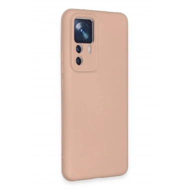 Mey İthalat®   Mi 12T Pro Kılıf Nano içi Kadife Silikon - Pudra