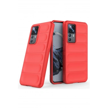 Mey İthalat®   Mi 12T Pro Kılıf Optimum Silikon - Kırmızı
