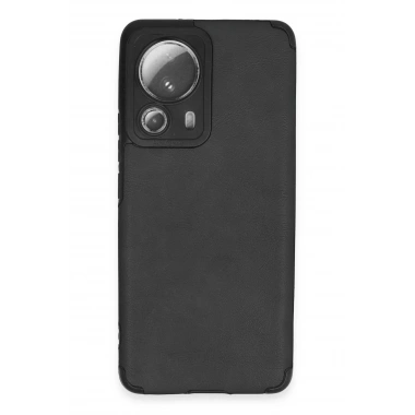 Mey İthalat® Mi 13 Lite Kılıf Loop Deri Silikon - Siyah