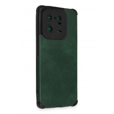 Mey İthalat®   Mi 13 Pro Kılıf Loop Deri Silikon - Yeşil