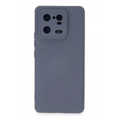 Mey İthalat®   Mi 13 Pro Kılıf Nano içi Kadife Silikon - Gri